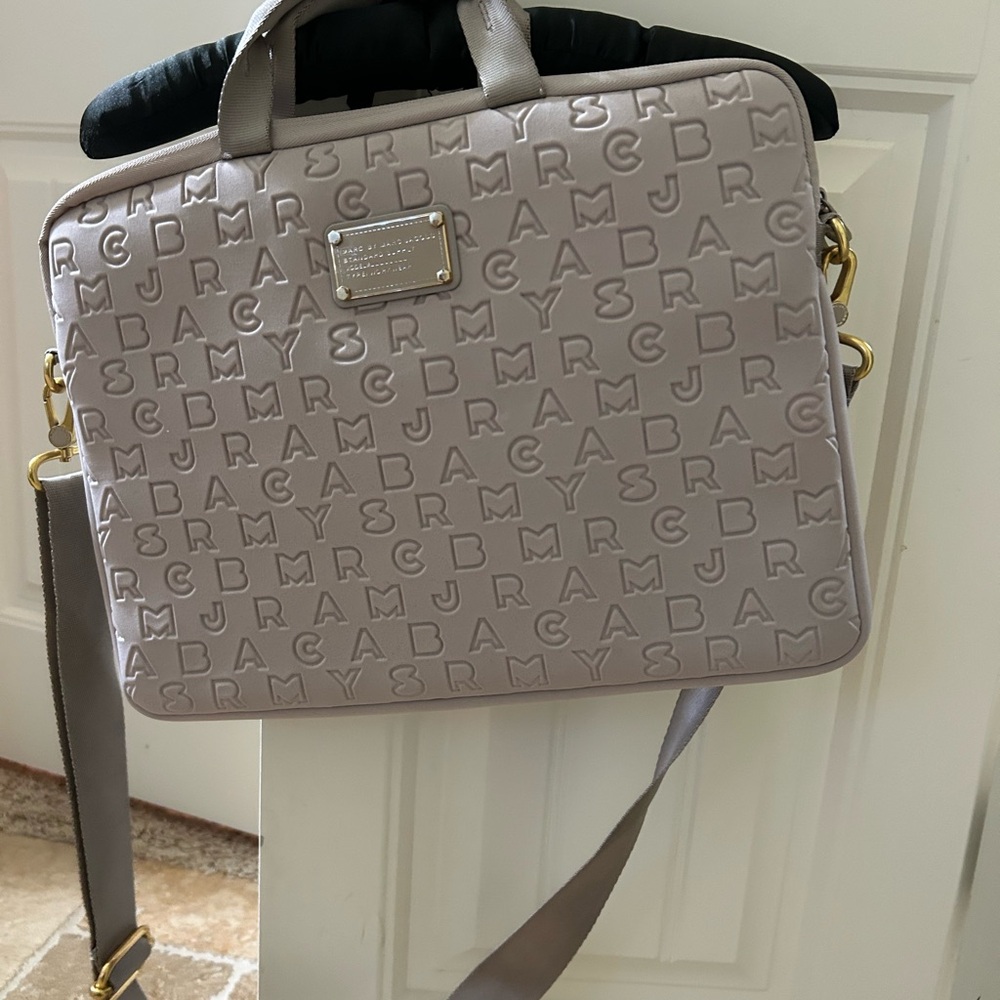 Marc by Marc Jacobs Cream Embossed Laptop Tote - Picture 2 of 5